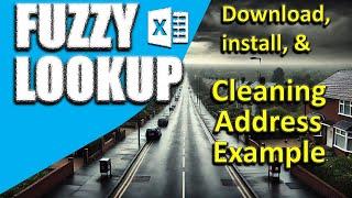 Fuzzy Lookup in Excel - Address data cleansing example