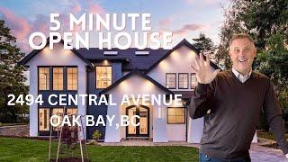 5 Minute OPEN HOUSE! #oakbay #newbuild #vancouverisland #yyjrealestate  #realestate