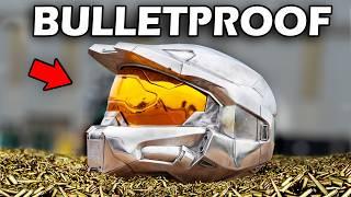 Making a BULLETPROOF Master Chief Helmet (STEEL)