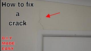 How to fix a crack in the wall - DIY