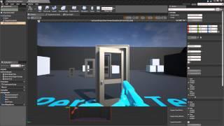 Unreal Engine 4. Blueprint. Урок 5. Свободная дверь на петлях "Constrain Door"