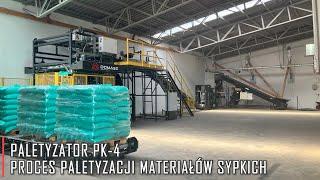 DOMASZ Paletyzator PK-4 - Kompletna linia paletyzacji pasz