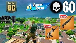 60 Elimination Solo Squads Wins Full Gameplay (Fortnite OG)