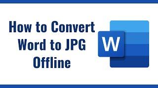 Convert Word Doc to JPG offline