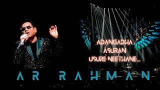 Adangadha Asuran | Usure neethane bit | Raayan | A R Rahman Live concert | Mano