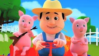 Старый Макдональд фермы образовательные песни детские стихи Kids Songs Old Madonald Had A Farm