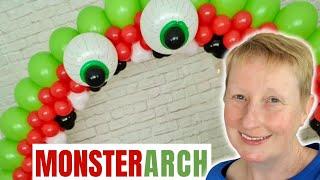 How to Make a Halloween Monster Balloon Table Arch  Balloon Table Arch Kit Tutorial