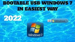 How to Create Bootable USB for Windows 7 ? USB Using Rufus 3.18 | (Hindi) 2022