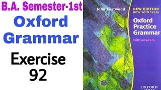 'Oxford Practice Grammar' Exercise 92 by 'English Family87' | John Eastwood's Oxford Grammar