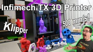 Extreme Print Speeds on a Budget | Klipper | Core-XY | 500 mm/s - Infimech TX 3D Printer Review