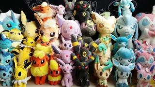 Pokémon Focus #5 Peluches Evolitions Aquali Voltali Pyroli Mentali Noctali Phyllali Givrali Nymphali