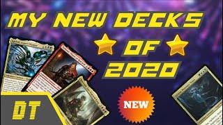 My new COMMANDER decks of 2020 ;) Kathril, Korvold, Torbran and Atraxa