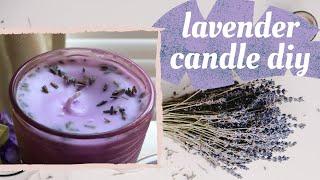 DIY Lavender Candle