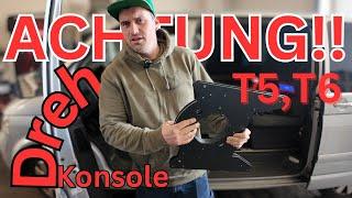 Drehkonsole Fahrersitz T5 und T6: DAS musst du beachten! - #multivan #vwbulli