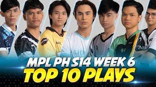 TOP 10 PLAYS of Week 6 MPL Philippines Season 14 | Snipe Gaming Tv