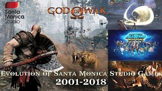 Evolution of Santa Monica Studio Games 2001-2018