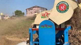 Watana (Pea) Threshing - Naren Multicrop L AT Thresher