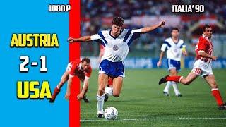 Austria vs USA 2 - 1 Group Stage Exclusives Version World Cup 90