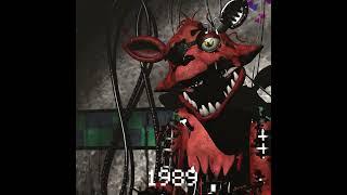 FNAF Withered Foxy Animation over the years
