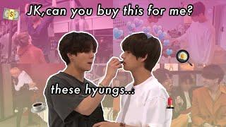 Jungkook acting like the hyung of BTS | "Jungkook-ah~, can you buy this for me?"