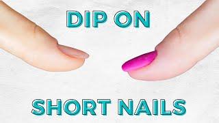 How To Dip Short Nails | Dip Powder Using The Tik Tok Method