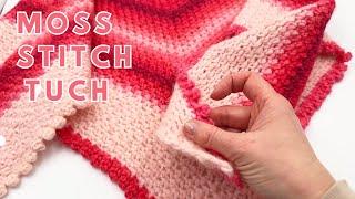 Easy Moss Stitch Scarf with Picot Edge – Perfect for Beginners!