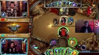 Учимся играть в Heartstone, как про игроки. Naiman vs Hamster (blizzcon).