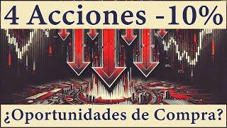 ¡4 Acciones Cayendo Más del 10%! ¿Oportunidades de Compra?