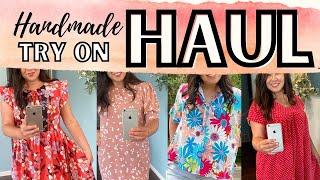 HANDMADE TRY ON HAUL,  SIMPLICITY PATTERNS, MCCALLS PATTERNS,  WARDROBE FASHION SHOW, SEWING MAKES,