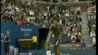 USO 08 Federer amazing passing shot