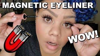 MAGNETIC Liner & MAGNETIC Lashes?! Do they really Work? AMAZON REVIEW!