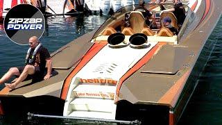 3000HP TURBINE BOAT STARTUP! LOUD