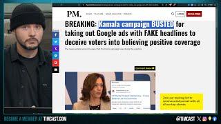 Democrats, Kamala Caught EDITING News Headlines To Make FAKE ENDORSEMENTS, Takes Lead | TimcastNews