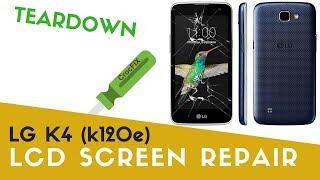 LG K4 K120 teardown & LCD replacement tutorial by CrocFIX