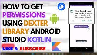 How Get Permissions in Android Studio | Permission Handling in Android | Kotlin | Silent Coding.