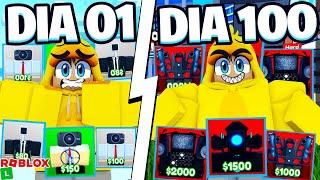 PASSEI 100 DIAS NO TOILET TOWER DEFENSE (ROBLOX)