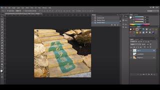 How to blend steps and sign arrow in Photoshop For Beginner Guide