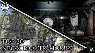 TOP 30 FAVORITE XBOX PLAYER HOMES!- Xbox Modded Skyrim Mod Showcases