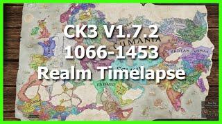 Crusader Kings III v1.7.2 1066-1453 Realm Timelapse