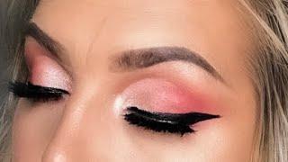 HALF CUT CREASE | Pink Eyeshadow Tutorial