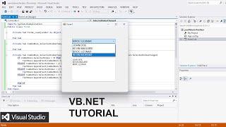 How to get a value from combobox to textbox | Vb.Net Tutorial