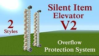 Minecraft Tutorial : Silent Item Elevator V2