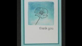 Stampin' Up! Watercolor Background with Markers
