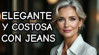 CÓMO Lucir ELEGANTE y COSTOSA con JEANS | Look CARO con Jeans