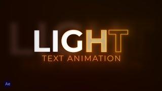 Create a glowing text animation in After Effects