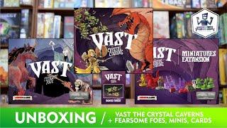 Unboxing Vast: The Crystal Caverns (Leder Games) | by Ali Plays a Lot