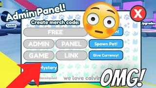 OMG...!! *FREE ADMIN PANEL* in New Pet Simulator Z Update! (GAME LINK)!