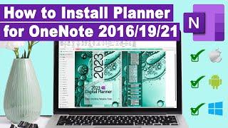 Install Teal Digital Planner for OneNote by Opening Onepkg file directly in your Office 2016-2021