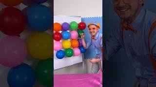 Pop the BALLOON! Sink or Float with Blippi's CANDY Surprise! #blippi #shorts