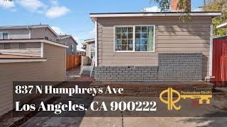 East Los Angeles Home for Sale: 837 N Humphreys Ave